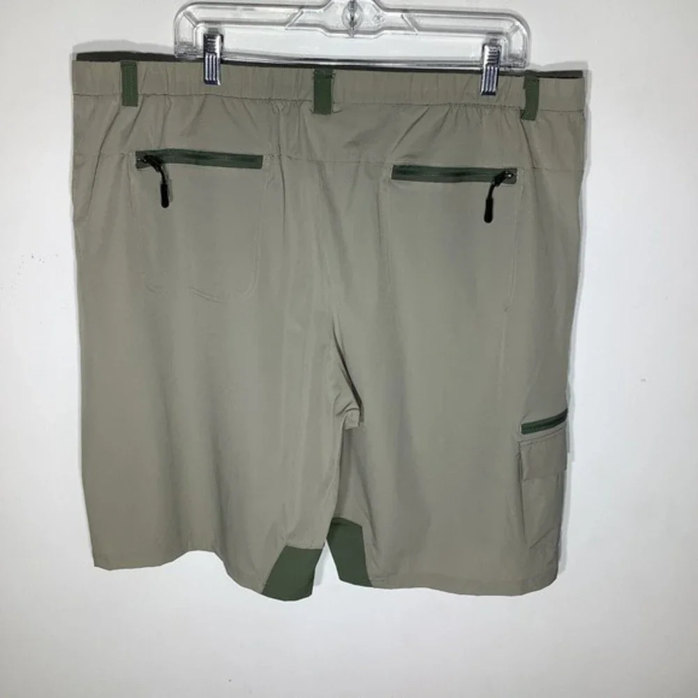 Little Donkey Andy Mens Dry Tech Lightweight Cargo Shorts Tan‎ Size XXL NWT